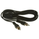 RS PRO Male RCA to Male RCA Auxiliary Cable Black 3 m 742-4302