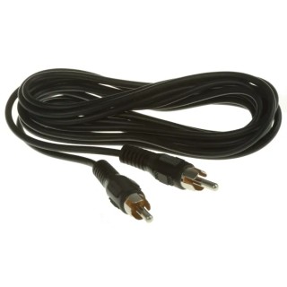 RS PRO Male RCA to Male RCA Auxiliary Cable Black 3 m 742-4302
