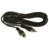 RS PRO Male RCA to Male RCA Auxiliary Cable Black 3 m 742-4302
