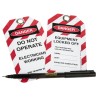 Martindale Lockout Tag 140mm x 80mm, Equipment Locked Off, Electrician Working, Do Not Operate, 10 Per Pack TAG2