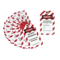 Martindale Lockout Tag 140mm x 80mm, Equipment Locked Off, Electrician Working, Do Not Operate, 10 Per Pack TAG2