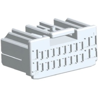 TE Connectivity Multilock Hybrid Automotive Male Connector White Cable 22 Way Crimp Termination 917989-1