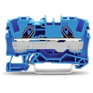 WAGO TOPJOB S 2006 Series Feed Through Terminal Block Blue 6mm² 1-Level Cage Clamp IECEx/ATEX 2006-1204