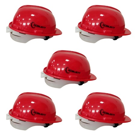 Buy Robustt X Shree Jee Nape Type Adjusment-Safety Red Helmet