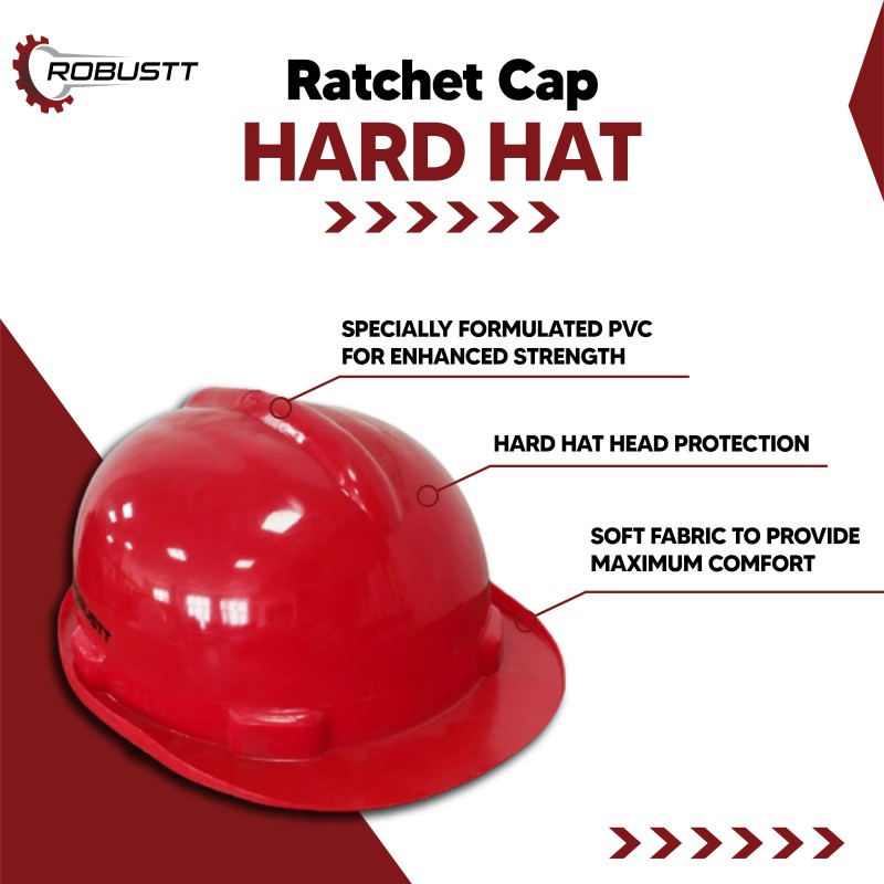 Buy Robustt X Shree Jee Nape Type Adjusment-Safety Red Helmet