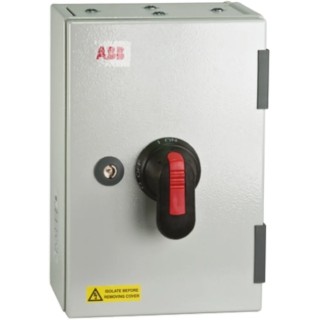 ABB 3-Pole Wall Mount Isolator Switch IP20 IP65 125A OS125TPN-A