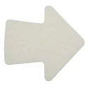 RS PRO Arrow Shape Self-Adhesive Label 100mm x 100mm Silver Symbol 763-2099