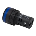RS PRO Panel Mount Blue LED Pilot Light 22 mm Cutout 110V ac IP65 Round 763-7930