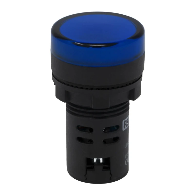 RS PRO Panel Mount Blue LED Pilot Light 22 mm Cutout 110V ac IP65 Round 763-7930