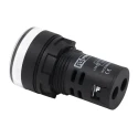 RS PRO Panel Mount White LED Pilot Light 22 mm Cutout, 230V AC, IP65 Rated, Round 763-7937
