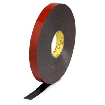 3M VHB Black Acrylic Foam Tape Double Sided 12mm Width x 33m Length, 1.1mm Thickness 3M 5952F