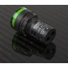 RS PRO Panel Mount Green LED Pilot Light 22 mm Cutout 230V AC IP65 Round 763-7949