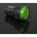 RS PRO Panel Mount Green LED Pilot Light 22 mm Cutout 230V AC IP65 Round 763-7949