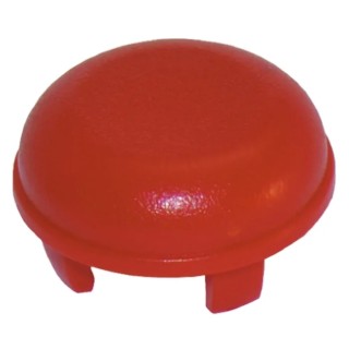 MEC Tactile Switch Cap Red for 5G Series, Polycarbonate, IP67 Protection, Round Shape 1JS08