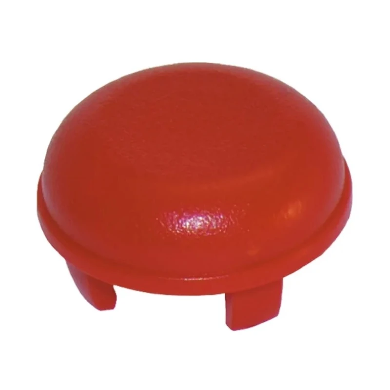 MEC Tactile Switch Cap Red for 5G Series, Polycarbonate, IP67 Protection, Round Shape 1JS08