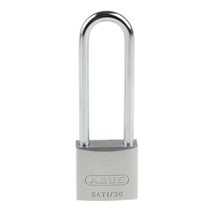ABUS Titanium Weatherproof Padlock, 5 mm Shackle Diameter, 30 mm Body Width, Keyed Lock with 2 Keys 64TI/30HB60