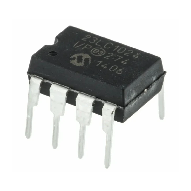Microchip Static RAM 1 MB 128K x 8 bit Synchronous PDIP 8-Pin Through Hole 2.5-5.5V 20MHz 23LC1024-I/P