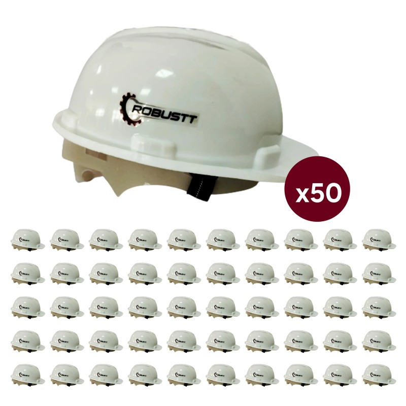 Buy Robustt X Shree Jee Nape Type Adjusment-Safety White Helmet