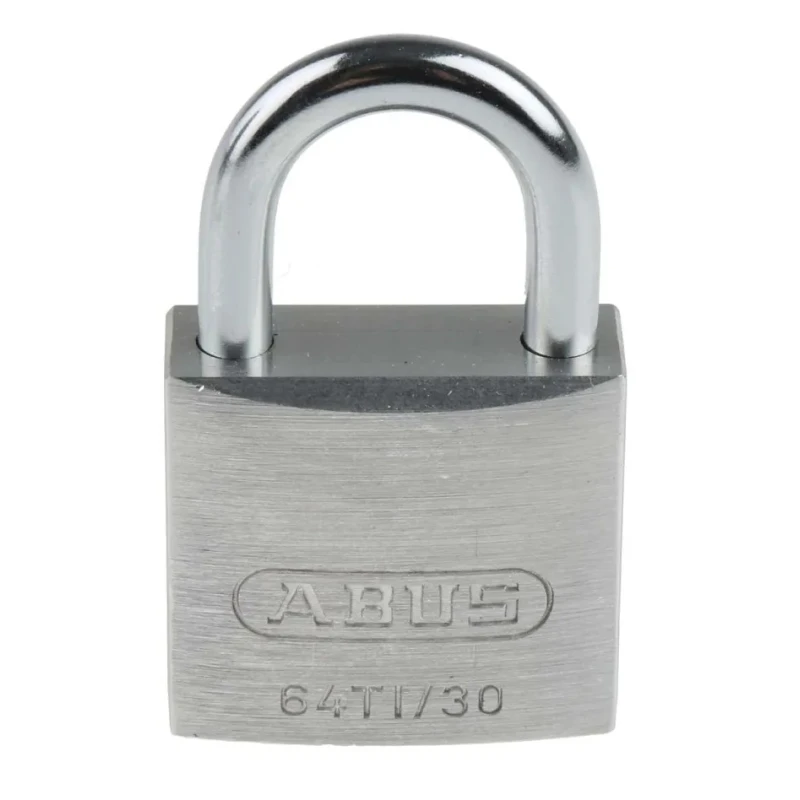 ABUS Titanium Weatherproof Padlock, Keyed Alike, 5 mm Shackle Diameter, 30 mm Width, 22 mm Shackle Length 64TI/30 KA6311