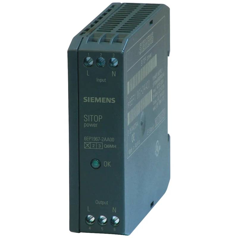 Siemens Switching Power Supply Rack Mount 10A Output Current 480V AC 80x22.5x91mm 6EP1967-2AA00