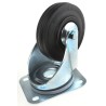 Tente Swivel Castor 75 kg Load Capacity 100 mm Wheel Diameter Rubber Wheel 3370PVJ100P62
