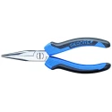 Gedore Steel Long Nose Plier with Ergonomic Handle, Chrome-Plated, 200mm Overall Length, 75.7mm Jaw Length 8132-200 JC