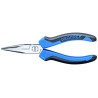 Gedore Steel Long Nose Plier with Ergonomic Handle, Chrome-Plated, 200mm Overall Length, 75.7mm Jaw Length 8132-200 JC