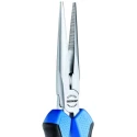 Gedore Steel Long Nose Plier with Ergonomic Handle, Chrome-Plated, 200mm Overall Length, 75.7mm Jaw Length 8132-200 JC