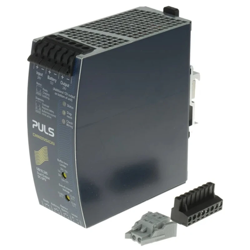 PULS Uninterruptible Power Supply 22.5V DC, 30V DC Input, 360W, DIN Rail Mount, 2 Outlets UB10.245