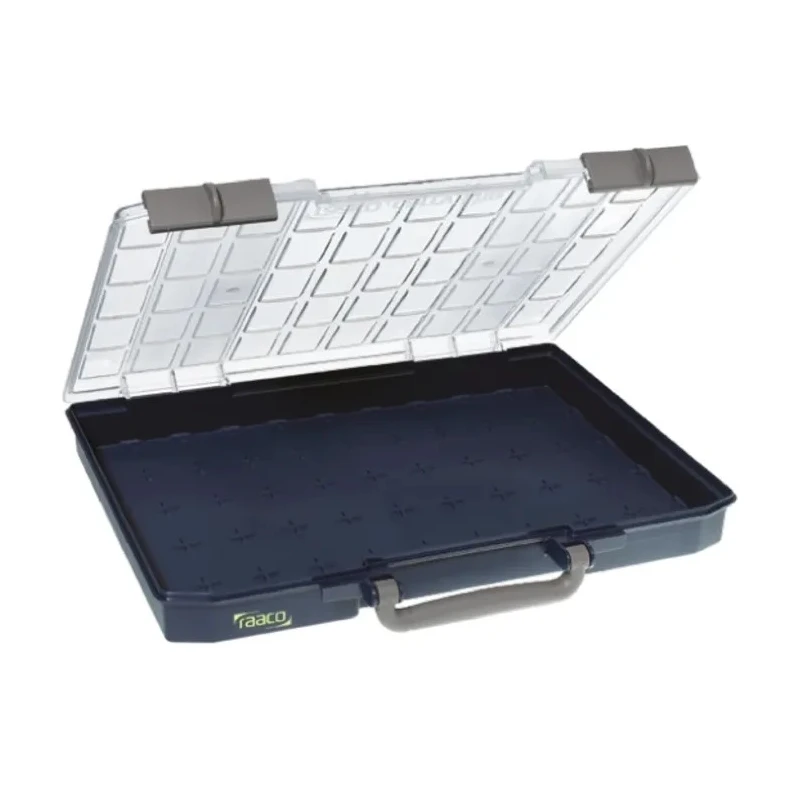 Raaco Adjustable Compartments Blue Polycarbonate, Polypropylene Compartment Box 57 mm x 413 mm x 330 mm 136266