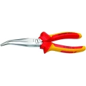 Gedore VDE 1-Piece Long Nose Plier, 160mm Overall Length, 46mm Jaw, Chrome Plated Steel Body, VDE 8132 AB-160 H