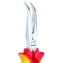 Gedore VDE 1-Piece Long Nose Plier, 160mm Overall Length, 46mm Jaw, Chrome Plated Steel Body, VDE 8132 AB-160 H
