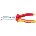 Gedore VDE 1-Piece Long Nose Plier, 160mm Overall Length, 46mm Jaw, Chrome Plated Steel Body, VDE 8132 AB-160 H