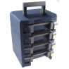 Raaco Adjustable Compartments 4 Cell Blue Polycarbonate Compartment Box 342mm x 290mm x 247mm 137942