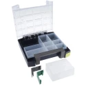 Raaco Adjustable Compartments 4 Cell Blue Polycarbonate Compartment Box 342mm x 290mm x 247mm 137942