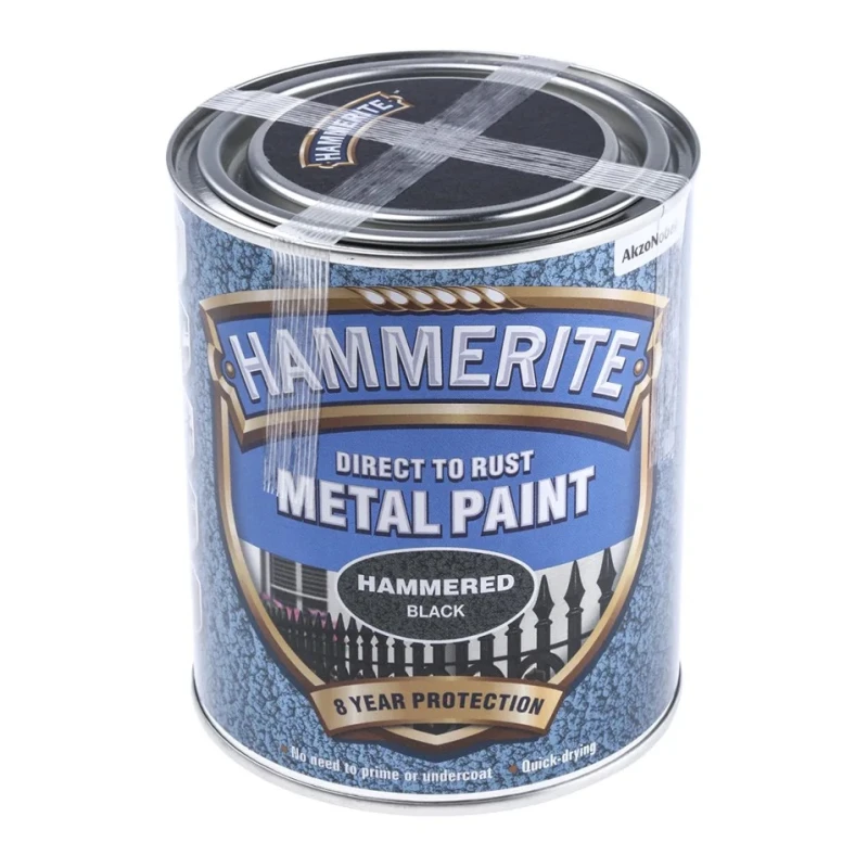 Hammerite Direct to Rust Paint in Hammered Black, 750 ml 5092955