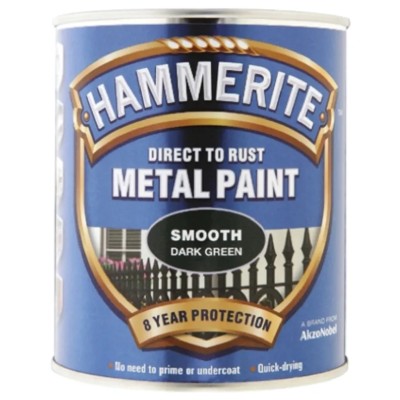 Hammerite Direct to Rust Paint Smooth Green 750 ml 5092825