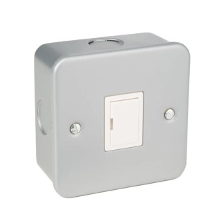 RS PRO 13A 1 Gang 2 Pole Surface Mount Mild Steel Fused Spur 250V AC BS5733