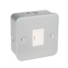 RS PRO 13A 1 Gang 2 Pole Surface Mount Mild Steel Fused Spur 250V AC BS5733
