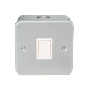 RS PRO 13A 1 Gang 2 Pole Surface Mount Mild Steel Fused Spur 250V AC BS5733