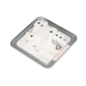 RS PRO 13A 1 Gang 2 Pole Surface Mount Mild Steel Fused Spur 250V AC BS5733