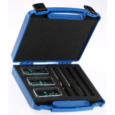 Böllhoff 34 Piece Metric Thread Repair Kit 41851080000, Includes Drill, HSS Tap, Mandrel, Inserts, Germany