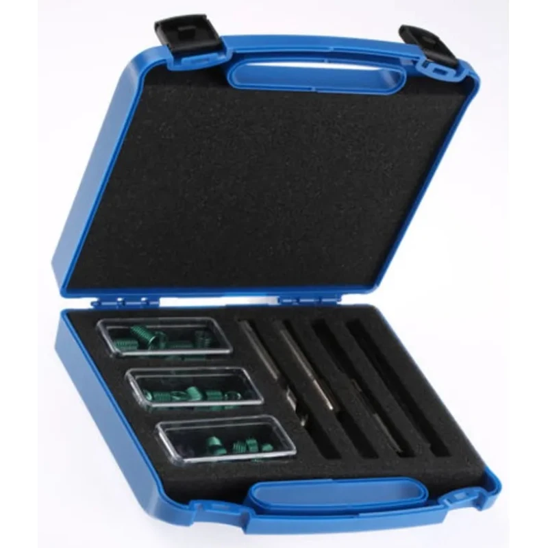 Böllhoff 34 Piece Metric Thread Repair Kit 41851080000, Includes Drill, HSS Tap, Mandrel, Inserts, Germany