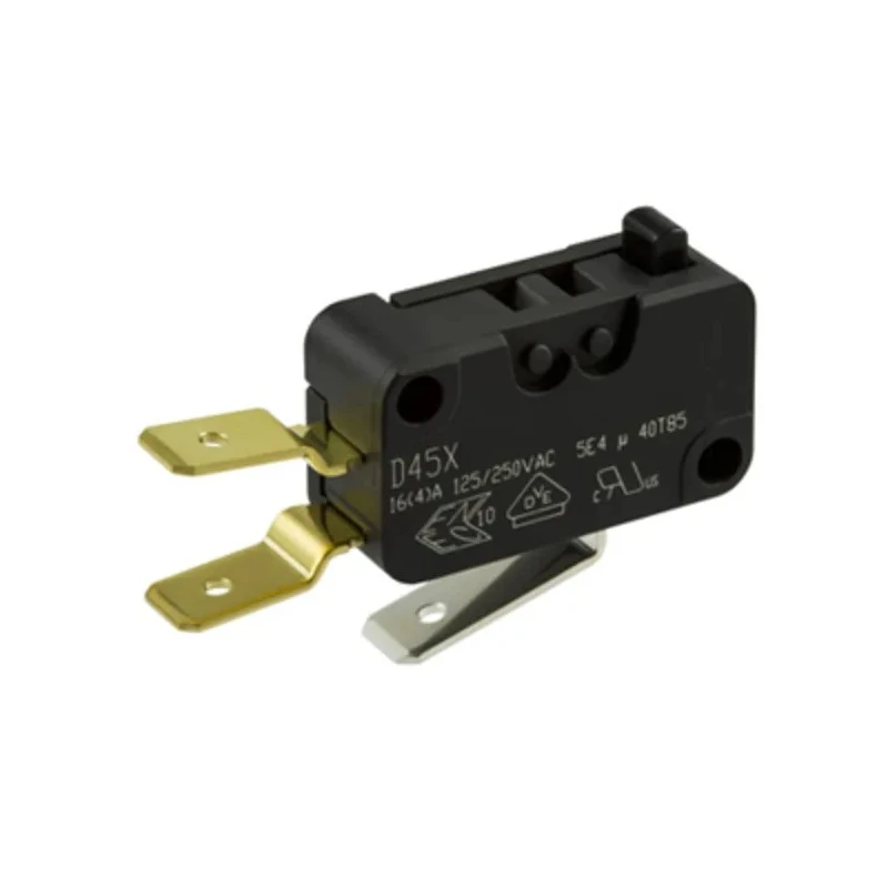 ZF Button Micro Switch, Tab Terminal, 16A, 250 V ac, SPDT, IP40 D459-V3AA