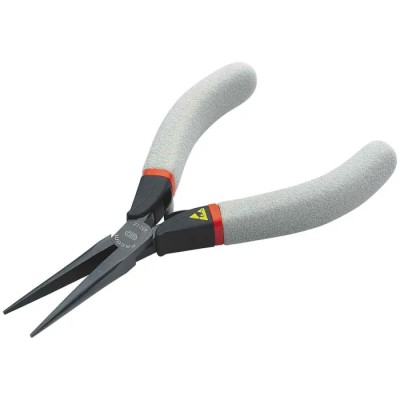 Facom Round Nose Plier 1 Piece, 140mm Overall Length, 35mm Half-Round Thin Nose Jaw, ESD Safe 432.LE