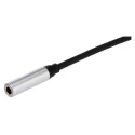 RS PRO Female USB Type C to Female 3.5 mm Stereo Jack USB Cable Black 150mm