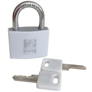 RS PRO Key Steel Aluminium Padlock Keyed Alike, 6 mm Shackle Diameter, 22 mm Shackle Length, 43 mm Body Width, 2 Keys