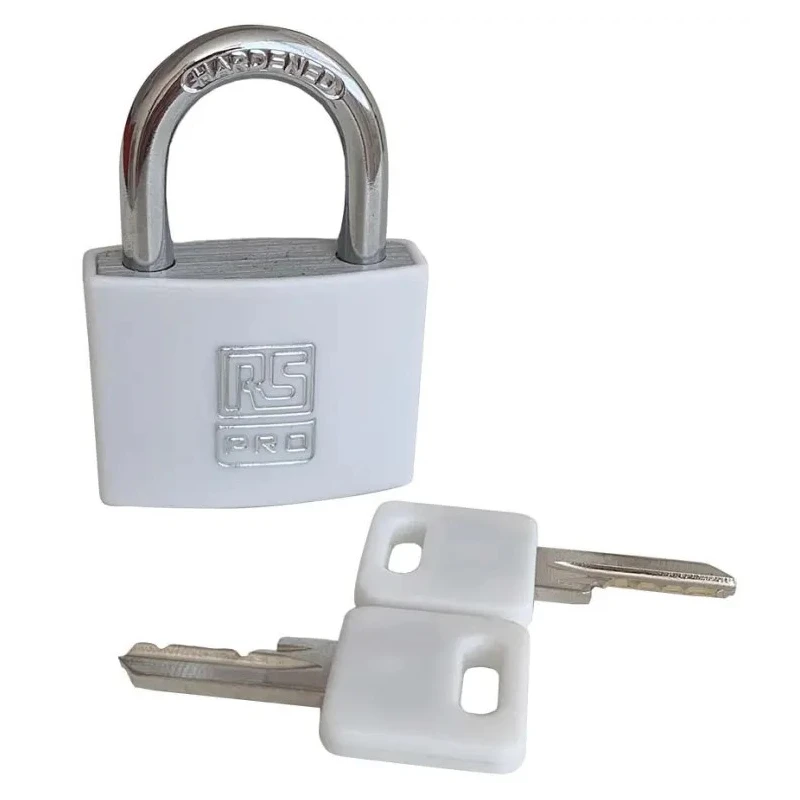 RS PRO Key Steel Aluminium Padlock Keyed Alike, 6 mm Shackle Diameter, 22 mm Shackle Length, 43 mm Body Width, 2 Keys