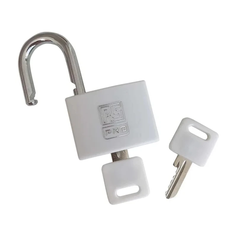 RS PRO Key Steel Aluminium Padlock Keyed Alike, 6 mm Shackle Diameter, 22 mm Shackle Length, 43 mm Body Width, 2 Keys