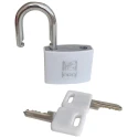 RS PRO Key Steel Aluminium Padlock Keyed Alike, 6 mm Shackle Diameter, 22 mm Shackle Length, 43 mm Body Width, 2 Keys